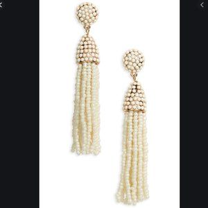 BaubleBar Piñata Tassel Earrings in Cream
